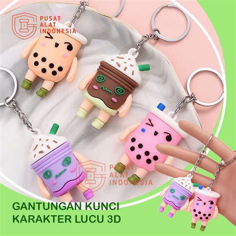 Jual Gantungan Kunci Tas Mobil Motor Character Unik Keychain 3d Mini