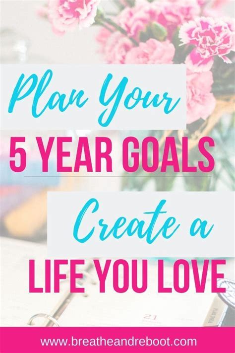 Create Five Year Goals For A Life You Love Breathe And Reboot Goal