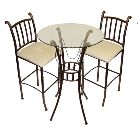 The raleigh pub table and stool set serves up high style in your home or apartment on smaller scale. Hazelwood Home Italian 3 Piece Pub Table Set & Reviews ...
