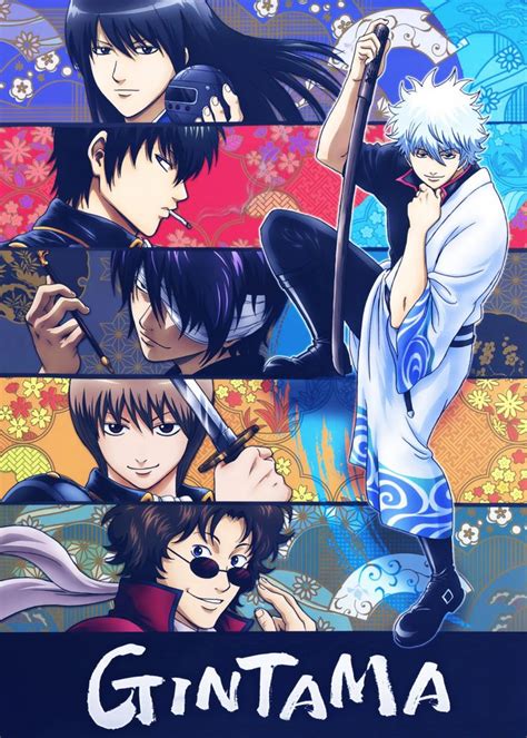 Anime Vintage Gintama Poster Art Print By Team Awesome Displate
