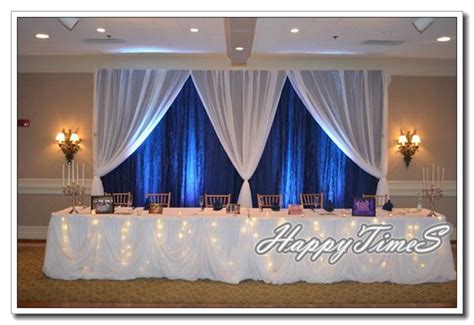 2019 10ft High 20ft Wide Royal Blue Backdrop Curtain With