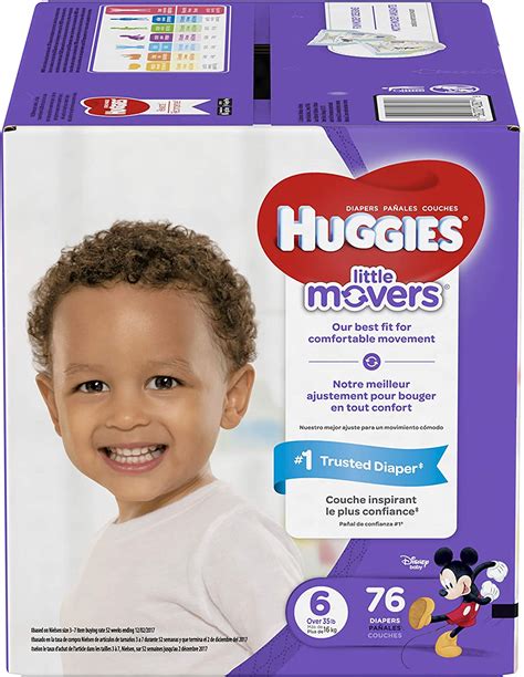 Huggies Little Movers Diapers Size 6 76 Count Packaging May Vary