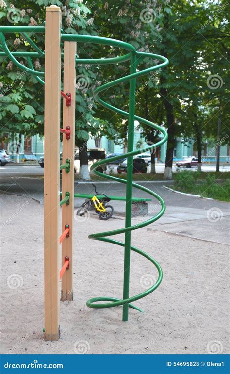 Climbing Frame At Playground For Children Use Stock Photo Image 54695828