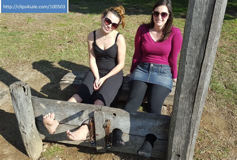 Locked In The Stocks Pillory In Tights And Bare Feet Flickr