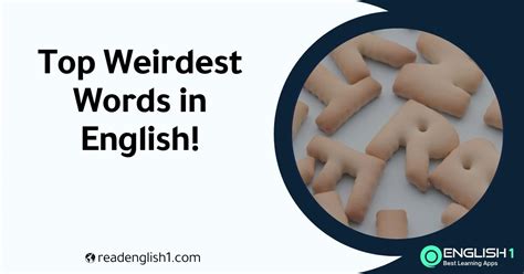 Top Weirdest Words In English English 1