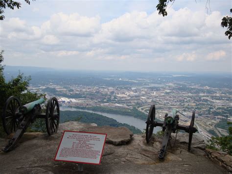 View of Chattanooga from Point Park on Lookout Mountain. Lookout