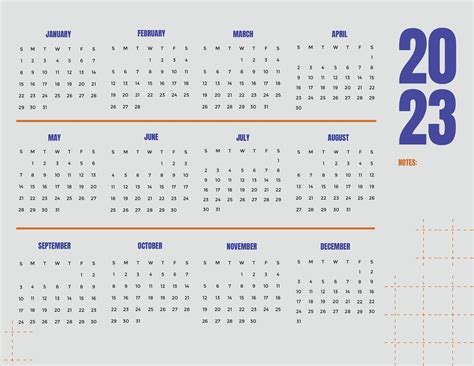 Printable Year 2023 Calendar Template Edit Online And Download Example