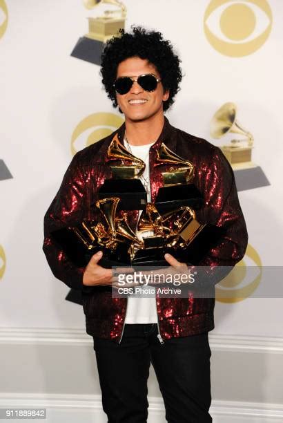 Bruno Mars Wins The Grammy For Record Of The Year At The 60th Annual News Photo Getty Images