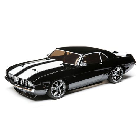 Losi 1969 Chevy Camaro V100 Awd Brushed Rtr Rc Black