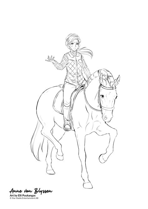 Star Stable Morgan Pages Coloring Pages