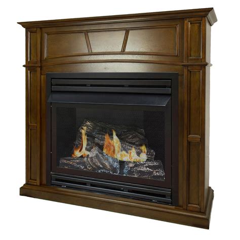 Pleasant Hearth 46 In Full Size Ventless Propane Gas Fireplace In