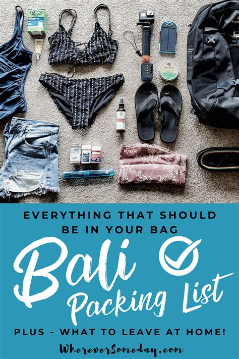 Everything You Need To Pack For Bali Whereversomeday Bali Packing
