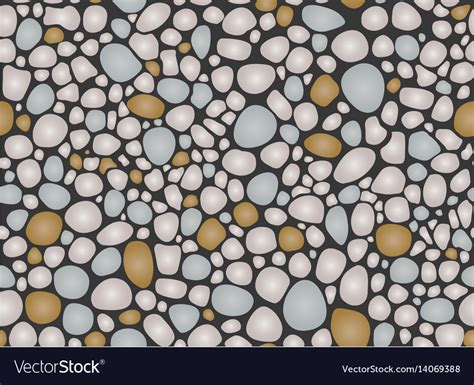 Pebbles Pattern Seamless Royalty Free Vector Image