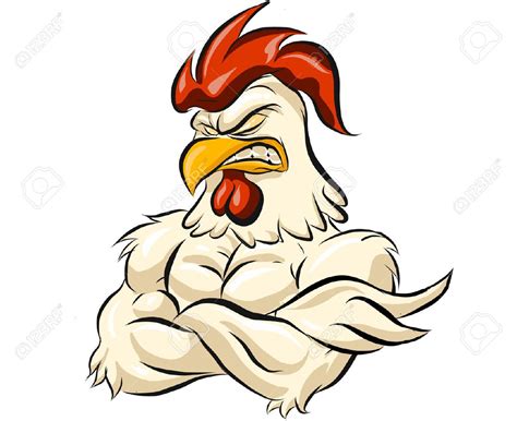 Muscular Chicken Half Body Ad Muscular Chicken Body Painted