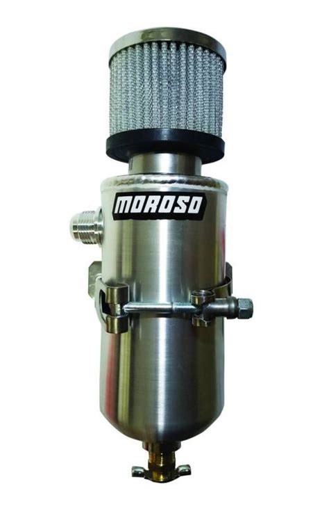 Moroso 85459 Tank Breather Catch Can 10 An Male Fitting