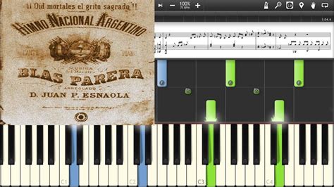 Como Tocar El Himno Nacional Argentino Intro Original Piano