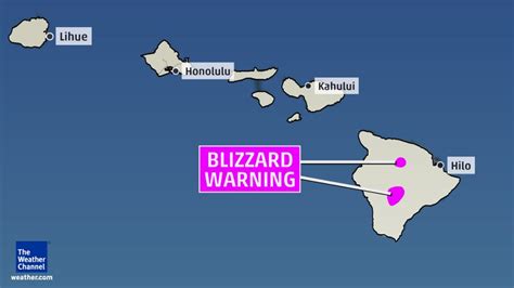 Blizzard Warning For Hawaii Today Snowbrains