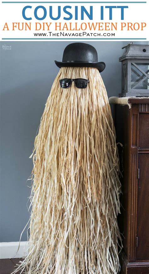 How to make a cousin it trick or treat bag! Cousin Itt Halloween Prop Tutorial - The Navage Patch