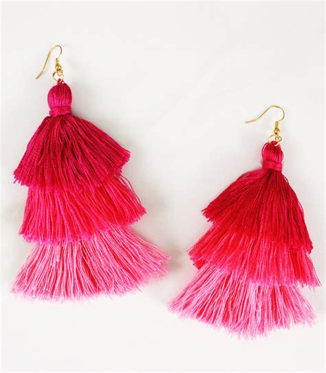 Diy Tassel Earrings In 3 Colorful Ways A Subtle Revelry