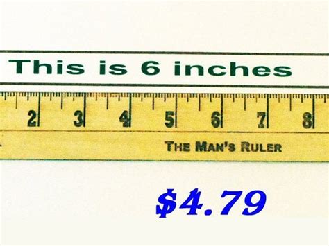 Gag Ruler Turn 6 Inches Into 9 Inches The Mans Etsy