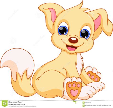 Cute Dog Cartoon Stock Illustration Image 39415625