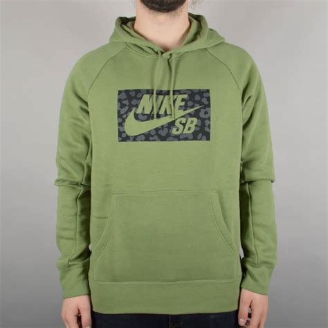 Nike Sb Icon Pullover Hoodie Palm Greenblack Skate Clothing From