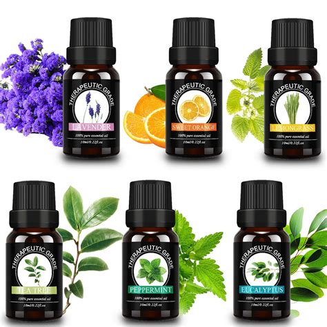 Essential Oils T Set Therapeutic Grade Aromatherapy Diffuser Oils