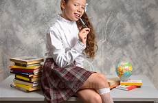 schoolgirl fidget happily childhood