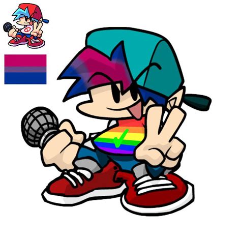 I Remade Boyfriends Design For Pride I Think Bf Is Bisexual Fight Me