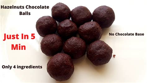 How To Make Hazelnuts Dark Chocolate At Home Hazelnut Chocolate Balls