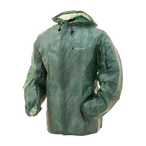 Frogg Toggs Mens Emergency Rain Jacket Green Ml Sportsmans Warehouse