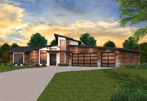 Contemporary House Plans Single Story House Plans