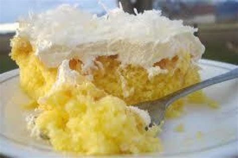 Sugar, 15 ounce crushed pineapple. Moist'N Creamy Coconut Cake Recipe | Just A Pinch Recipes