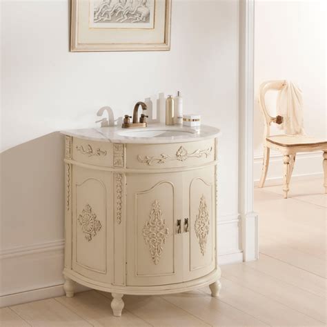There are many home improvements done when an individual redecorates a home. Antique French Vanity Unit | Ivory Bathroom Furniture