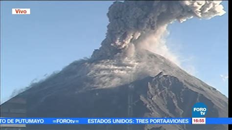 Volcán Popocatépetl Registra Fuerte Exhalación Noticieros Televisa