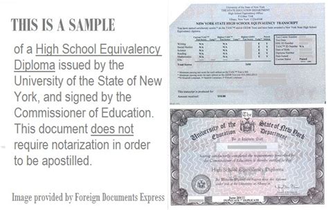 How To Get A New York Apostille For High School Equivalency Diploma