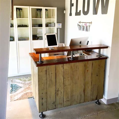 Flow Cycle Studio Reception Desk Lazy Guy Diy Reception Desk Plans
