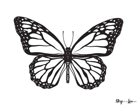 Monarch Butterfly Coloring Page Insects Beautiful Butterfly Coloring