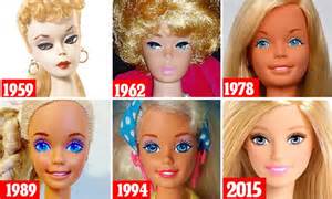 Barbies Evolution Charts The Beauty Trends Of Every Era Since 1959