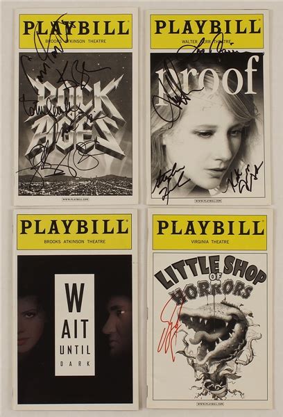 Lot Detail Broadway Shows Cast Signed Playbills