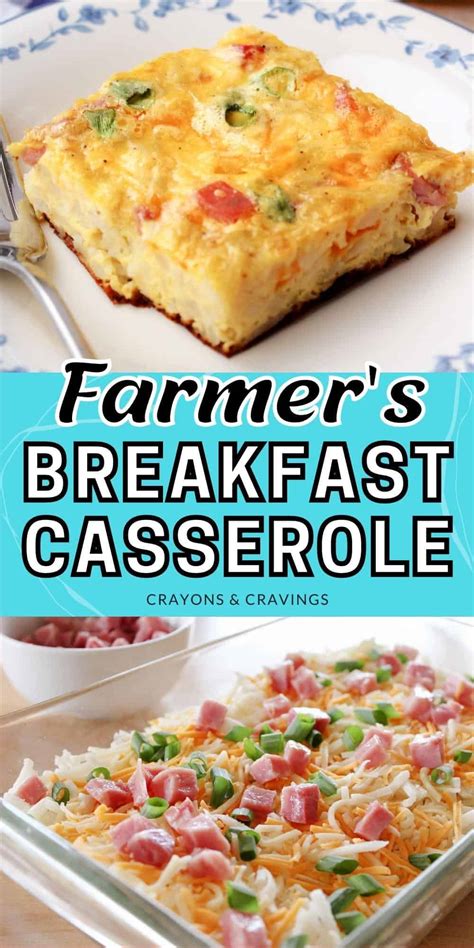 Farmers Casserole Easy Overnight Breakfast Casserole Recipe