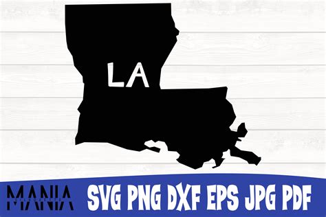 Louisiana State Svg Silhouette Cut File Graphic By Silhouettemania