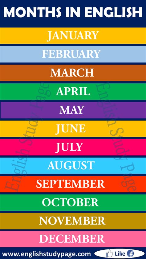 Most years that can be cleanly divided by four are leap years. Months of the Year - English Study Page