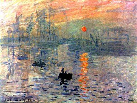 Evolution Of Western Art Claude Monet Sunrise An Impression 1873