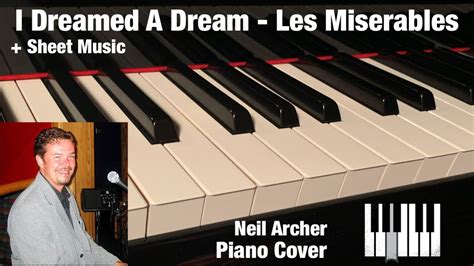 I Dreamed A Dream Les Misérables Piano Cover Sheet Music Youtube