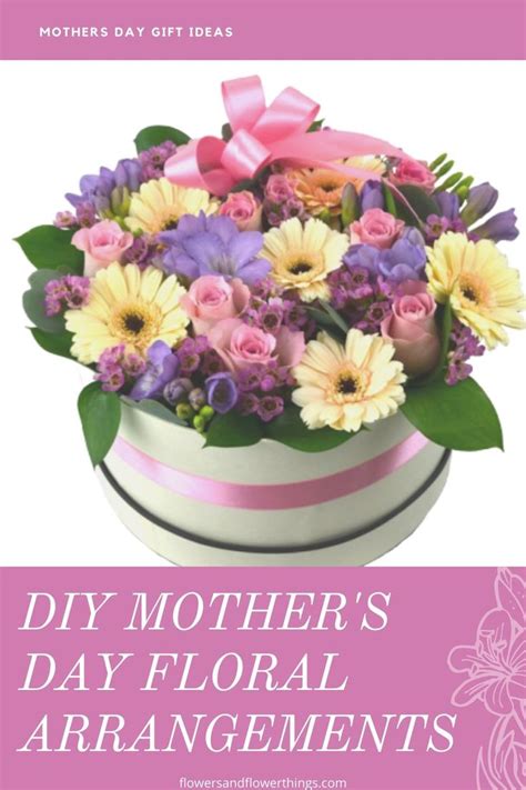Diy Mothers Day Box Flower Arrangements Flowersandflowerthings
