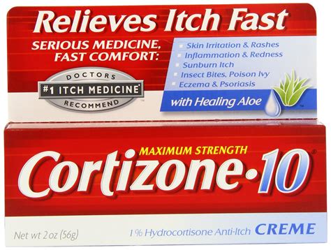 Cortizone 10 Max Strength Cortizone 10 Crme 2oz Boxes Pack Of 2 Health
