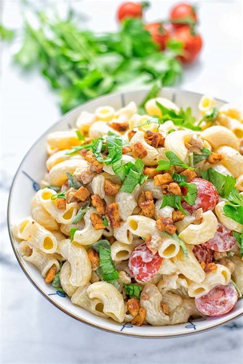 Blt Macaroni Salad Contentedness Cooking