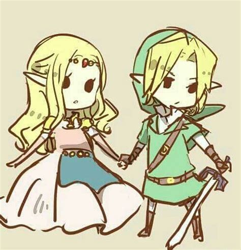 Zelda And Link Art Zelda Amino