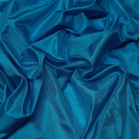 Turquoise Blue Tissue Taffeta Silk 100 Silk Fabric 44 Etsy